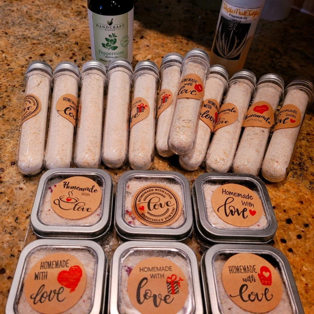 Homemade Soaps, bath salts and bath bombs